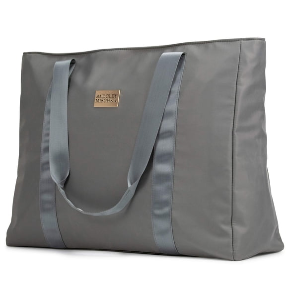 Bolso de viaje Badgley Mischka de nylon ligero gris