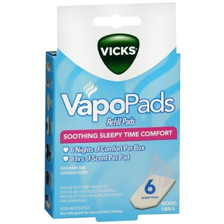 Vicks VBR-5 Pediatric VapoPads, 6 ea