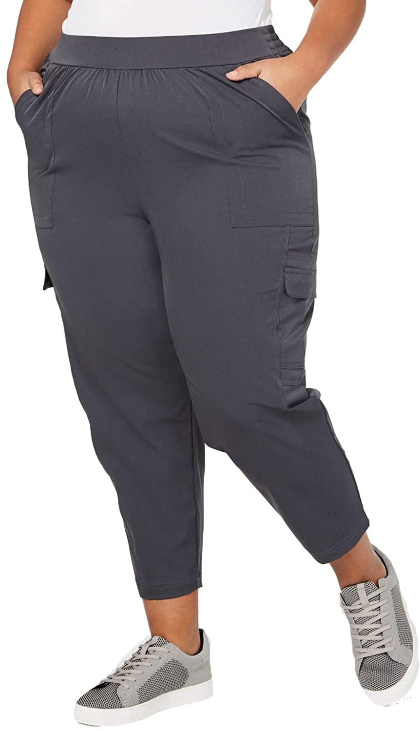Ideology Womens Plus Size Woven Cargo Pants