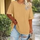 thumbnail image 1 of Xuyuer Womens Plus Size Summer Tops Oversized Short Sleeve Crew Neck Loose Fit Tee Top Flowy Casual Blouses XL-5XL Fashion School Teachers Clothes 2026 Spring Beach Vacation Trendy, 1 of 5