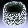 thumbnail image 1 of XURISEN 403FT 1000 LED Christmas Lights, Green Wire String Lights Outdoor 8 Modes Memory Function Plug in Fairy Lights for House Christmas Tree Patio Wedding Garden Party Decor- Cool White, 1 of 8