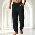 thumbnail image 5 of Sweatpants For Men Solid Color Jogger Pants With Ribbed Cuffs Soft Knit Athletic Sweatpants With Side Pockets, 5 of 5