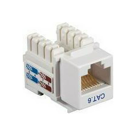 CAT6 KEYSTONE JACK UNSHLD RJ45 WH