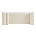 thumbnail image 6 of CQSXDA Velvet Multifunctional Storage Rectangular Ottoman Bench With 1 Pillow Home Furniture，Beige, 6 of 11