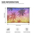thumbnail image 2 of Sigee Palm Trees at Sunset for Multipurpose Zipper Pouch Paper Reusable Cosmetic bag for Purse Water Resistant Gift, 2 of 8