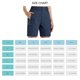 thumbnail image 5 of Deportes al aire libre Pantalones cortos 4 bolsillos verano senderismo rápido seco impermeable viaje casual para damas azul oscuro 2xl, 5 of 5