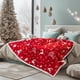 thumbnail image 3 of Manta navideña con forma de sherpa Blanket PAVILIA, 127 x 152 cm, color rojo, 3 of 9
