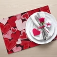 thumbnail image 6 of Plastic Cotton Linen Table Mat Kitchen Decor, Valentines Day Heart Placemat Valentine'S Day Heart Placemat Cotton Linen Table Mat Kitchen Dining Decor 12X18 Inch, 6 of 7