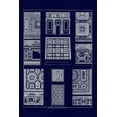 thumbnail image 2 of Buhlmann, J. 11x14 Black Ornate Wood Framed with Double Matting Museum Art Print Titled - Ceilings with Bays (Blueprint), 2 of 4