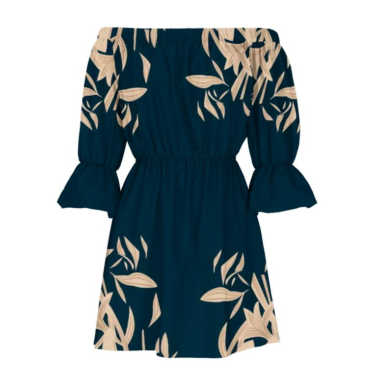 Copy of Sexy Elegant Off Shoulder Flower Print Female Mini Cute Dress Copy of Sexy Elegant Off Shoulder Flower Print Female Mini Cute Dress