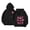 Black, variant on Multiple Bow Scripture Print Hoodie Women's Oversized Drawstring Pullover Sweatshirt for Fall Winter Casual Outfits