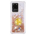 thumbnail image 2 of Funda para Samsung Galaxy S20 Ultra 5G con Brillo Líquido Flotante, Purpurina, Parachoques y Anillo Giratorio Soporte, 2 of 5