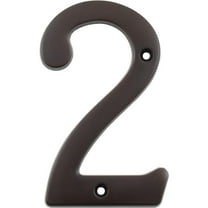 Heavy-Duty House Numbers, #2, 4 Inches, Oil-Rubbed Bronze by Stone Harbor Hardware