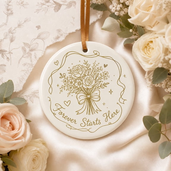 Christmas Ornament Wedding Bouquet Tree Hanging for Newlyweds