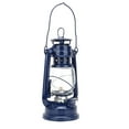 thumbnail image 2 of Lámpara de queroseno vintage, farol de hierro, lámpara de aceite, decoración para fiestas y pubs, regalo (azul), 2 of 14