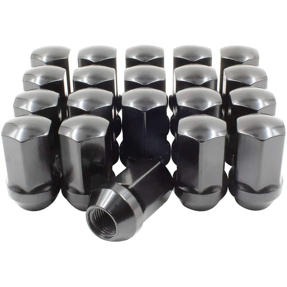 20 Chrysler 300 OEM Factory Style Black Lug Nuts 14x1.5 2005 & Newer Models