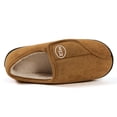 thumbnail image 2 of Zapatos para Sin Cordones Casa Hombres Cuero Gamuza Antideslizante Cómodo Cálido Felpa Interior/Exterior Pies Hinchados, 2 of 9