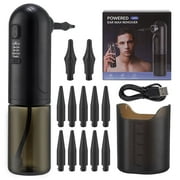 Electric Ear Wax Removal Kit, Water Powered Ear Cleaner with Waterproof, Ear Irrigation Flushing System with 4 Pressure Modes, Rechargeable Electric Ear Wax Removal Tool with 10+2 Ear Tips