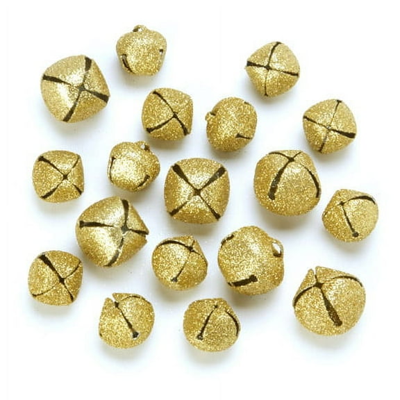 Craft Jingle Bells - Gold - Assorted Sizes - 18 pieces