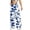 Blue*, variant on RUTAYY Women's Pants Casual High Waist Wide Leg Cow Print Straight Leg Loose Fit Denim Style Comfortable Elegant Chic Trousers