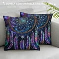 thumbnail image 3 of Ollo0ord Pillow Case Cushion Cover Decor Throw Pillow Cover Soft for Style Decorative Throw Pillowcase Purple Black Cushion Case Room Decor White, 3 of 5