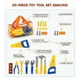 thumbnail image 6 of Kids Tool Set – 20 PCS Toddler Tool Set with Toy Drill, Pretend Play Kids Toys, Toy Tools for Kids Ages 3,4,5,6,7,8 Years Old, Boy Toys, 6 of 7