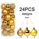 thumbnail image 2 of Paquete de 24 adornos navideños de bolas de 40 mm, de Dinheiro, de plástico irrompible y colorido, para árbol de Navidad, adornos colgantes para fiestas de Navidad, bodas, vacaciones y decoración del, 2 of 5