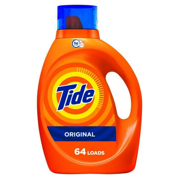 Tide Laundry Detergent Liquid, Original Scent, Works on 100% of Common Stains, Laundry Soap, Liquid Laundry Detergent