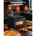 thumbnail image 2 of VEVOR Pizza Oven, 8 Presets Electric Pizza Ovens Air Fry Combo, 12-Inch Indoor Pizza Maker Smart Knob Control , 750°F Max Temp, IPX4 Waterproof Countertop Pizza Cooker w/Pizza Stone,Fry Basket, 2 of 9