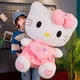 thumbnail image 2 of Sanrio-juguete de Peluche de Hello Kitty para niños, de 55cm de Anime Kawaii muñeco de Peluche, vestido de lazo rosa, almohada decorativa, regalos de cumpleaños y Navidad, 2 of 4