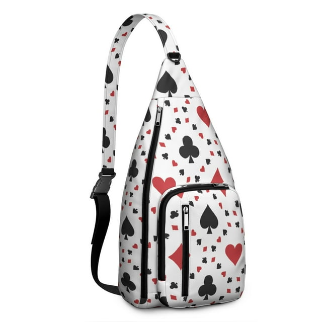 Training Essential Sling Backpack - Sports Print Shoulder Bag for Baseball, Football & Athletic Gear