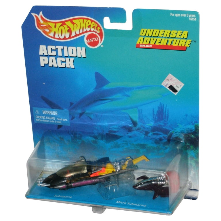 Lot of 2 Hot Wheels Action Pack Undersea Adventure one each 1996