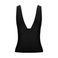 thumbnail image 6 of XFLWAM Women's Sexy Plunge Deep V Neck Tank Top Sleeveless V Backless Workout Yoga Crop Tops, 6 of 9