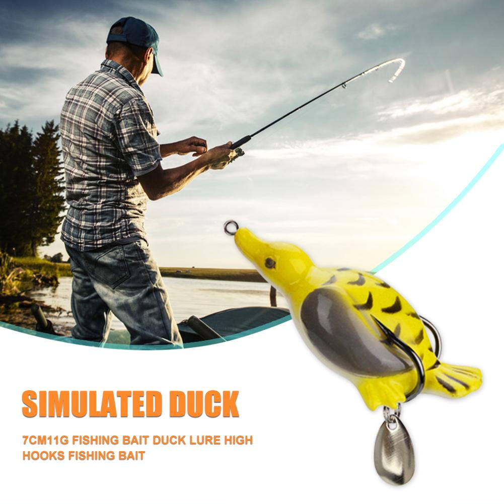Simulation Duck Fishing Lure 7cm 11g Lifelike Double Hooks False Bait Heiß 