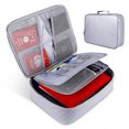 thumbnail image 2 of TFixolFireproof Document Bag with Zipper Closure Fire & Water Resistant Money Bag Storage Pouch Organizer Case Home Office Travel Safe Bag for Documents Files Money Cards Passport Valuables, 2 of 7