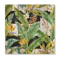 thumbnail image 3 of Designart 'Yellow Flowers and Tropical Foliage IV' Modern Print on Natural Pine Wood, 3 of 5