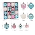 thumbnail image 3 of 42/44 piezas de bolas navideñas de colores en caja, colgantes para decoración del árbol de Navidad, decoración navideña para el hogar, regalos de Año Nuevo, Navidad 2023, 3 of 5