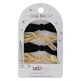thumbnail image 2 of (2 pack) Scunci Shine Bright Bow Velvet Bobby Pins, Black & Tan, 4-Piece Set, 2 of 3
