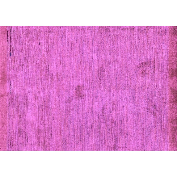 Ahgly Company Indoor Rectangle Abstract Purple Modern Area Rugs, 2' x 5'