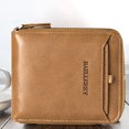 thumbnail image 2 of Flmtop Wallet Smooth Surface Folding Men Zipper Coin Purse with Multi Slots for Shopping, 2 of 10