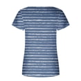 thumbnail image 3 of Blouses à Manches Courtes pour Femmes Mode Imprimée Décontractée Col Rond T-Shirt Ample Blouse Hauts à Manches Courtes pour Femmes, 3 of 5
