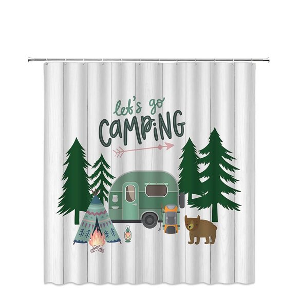 Travel Trailer Shower Curtain