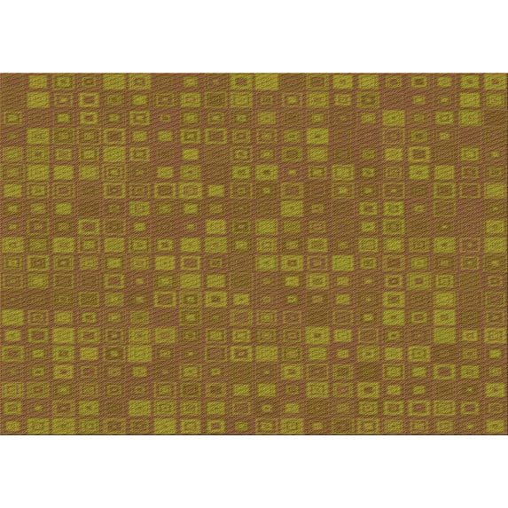 Ahgly Company Indoor Rectangle Patterned Saddle Brown Area Rugs, 5' x 7'