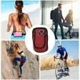 thumbnail image 4 of Unique Bargains 1 Pc Double Pocket Phone Holder Arm Bands for Hiking Gym Red Neoprene, 4 of 4
