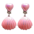 thumbnail image 3 of Lubelski 1 Pair Shell Children's Ear Clips Adorable Stand Out with Shiny Princess Design Kids' Earrings Accessories, 3 of 8