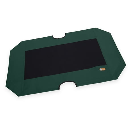UPC: 0655199637331 | K&H Pet Products Original Pet Cot Replacement Cover (Cot Sold Separately) Green/Black X-Large 32 X 50 Inches