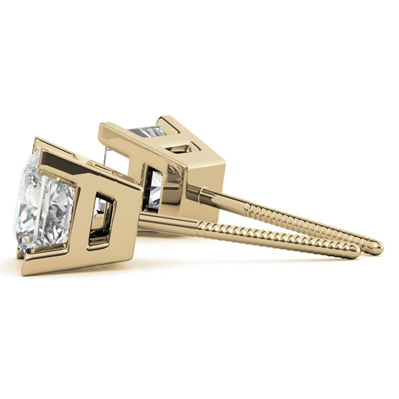 Round Moissanite Studs | Sterling Silver | Daily Wear Studs for Women