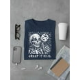 thumbnail image 3 of Creep It Real Skeleton Halloween Graphic - Men's T-shirt, 3 of 4