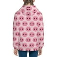thumbnail image 6 of Naloa Pig Nose Teenage Zipper Hoodie, Long Sleeve Zip Up Hoodies Casual Jackets Tops for 7-12 Years-Small, 6 of 6