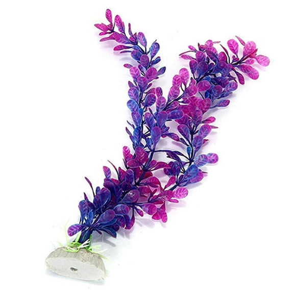 LEEYNEER Aquarium Goldfish Bowl Scenery Simulation Water Plants Flowers Trees Height About 33Cm